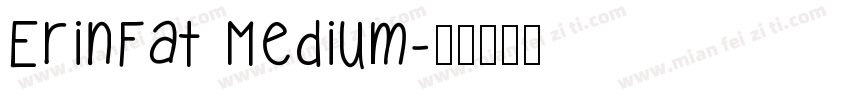 ErinFat Medium字体转换